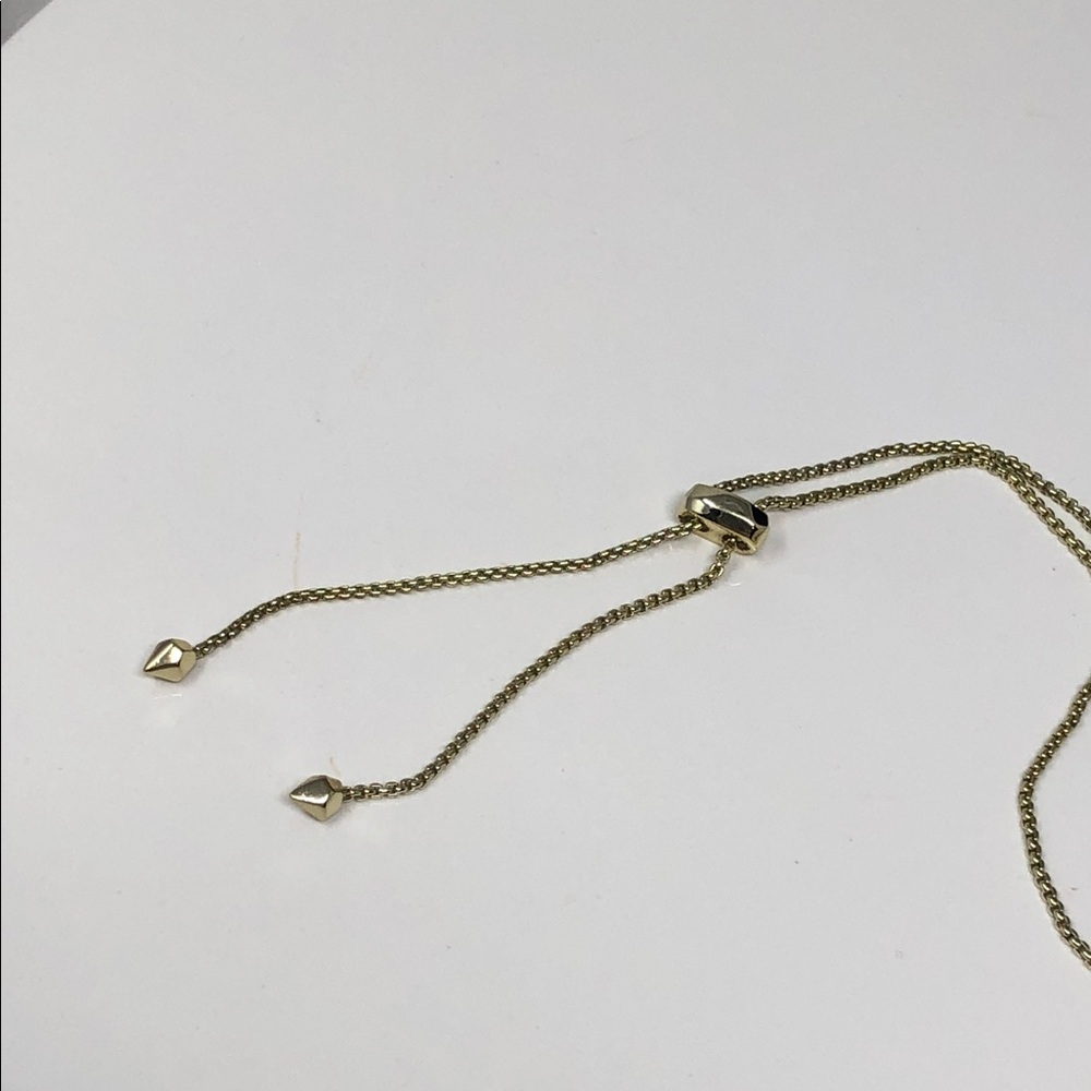 Kendra Scott Necklace Gold Delaney in Purple Jade Bolero Adjustable Chain - Picture 11 of 14